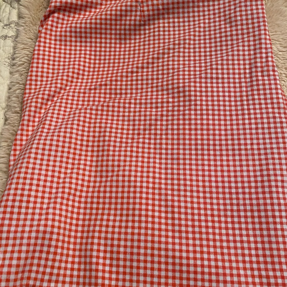 Cute Orange and White checkered skirt
